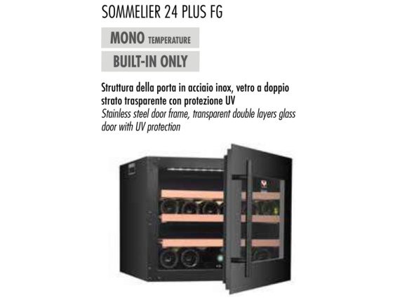 Frigorifero per vini Sommelier 24 Plus FG da incasso.